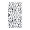12 Pack: Black Glitter Swirl Stickers by Recollections™